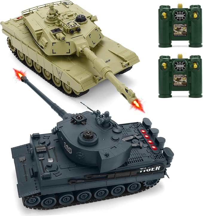 RC Battle Tank Set 1/28 Scale Remote Control Tank with Infrared Shoot
